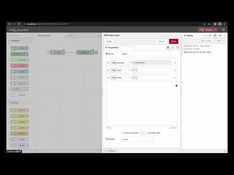 Inject And Debug Node Basics Node Red