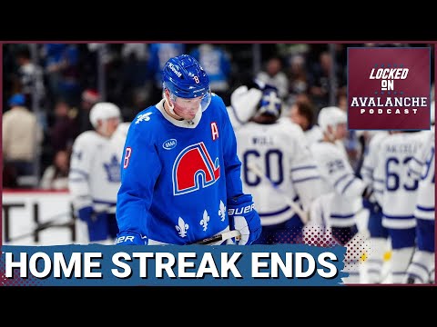 Avalanche Home Win Streak Ends to Maple Leafs. Do We REALLY Care About These OT Losses?