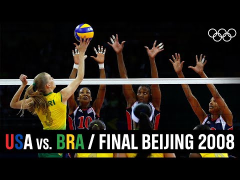 🇺🇸 USA vs. 🇧🇷 Brazil - Women's 🏐 Volleyball Final Beijing 2008!