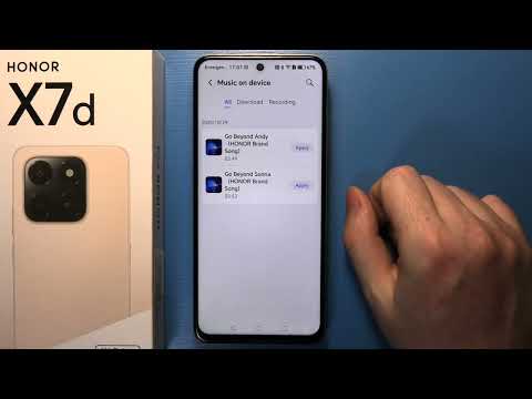 Honor X7D - How to Set Custom Ringtone
