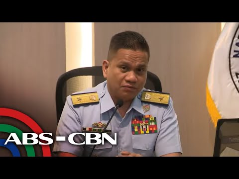 Philippine Coast Guard spox Commodore Jay Tarriela holds press conference