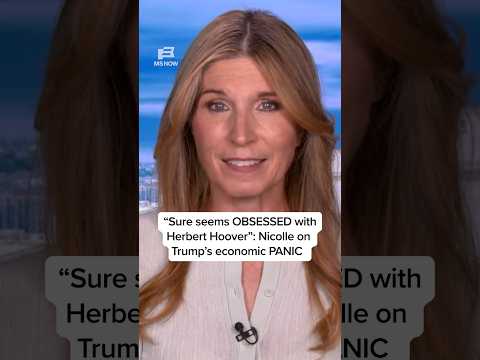 REACTION INCOMING 'Sure seems OBSESSED with Herbert Hoover': Nicolle on Trump's economic PANIC