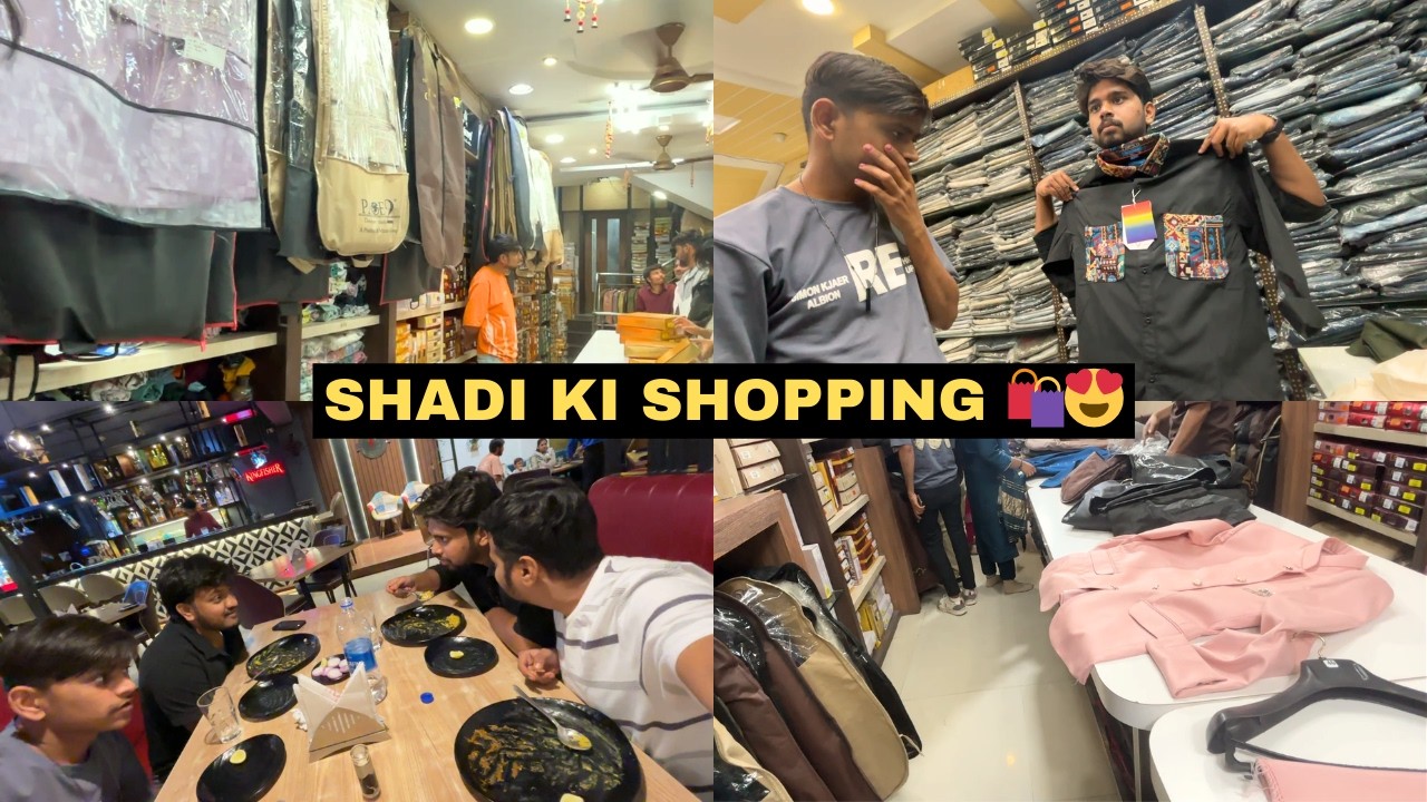 Shadi Ki Shopping With Friends 😍🛍️ | Tushar Bhatewara Vlog