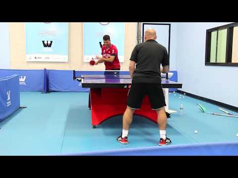 ZORAN PRIMORAC TRAINING at WESTCHESTER TABLE TENNIS CENTER, NY