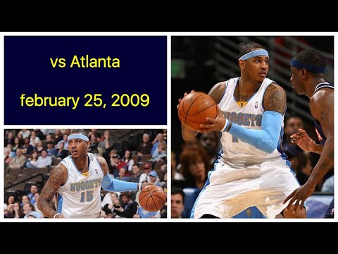 Carmelo Anthony 23 pts vs Atlanta Hawks Highlights (february 25, 2009)