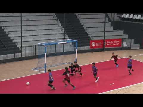 Resum Industrias Santa Coloma 2 - 1 CFS Eixample  (Jornada 1, Divisió d'Honor Aleví FS)