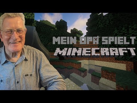 MEIN OPA SPIELT MINECRAFT||Wolfgang zockt #1