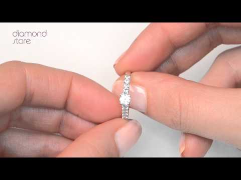 SDN3220 - Encrusted Diamond 0.96ct And Platinum 2 Ring Bridal Set