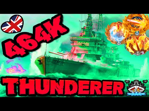 Thunderer drückt 464K DMG *HELLFIRE* "400K Club" ⚓️ in World of Warships 🚢