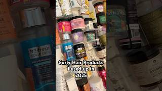 2025 Curly Hair Empties #curlyhair #naturalhair #empties #curlyhairproducts #naturalhairproducts