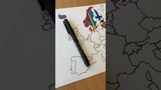 Ireland in my Europe map - Drawing Europe map