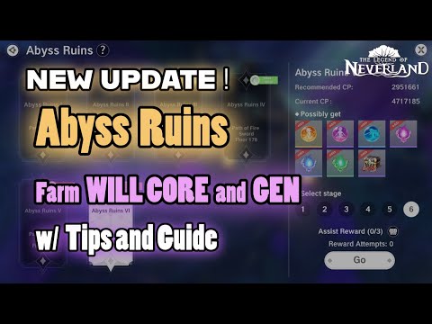 NEW UPDATE on Abyss Ruins with Tips and Guide | The Legend of Neverland