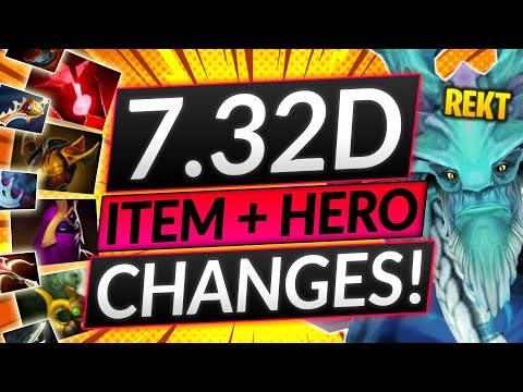 NEW PATCH 7.32D BLEW MY MIND - IMPORTANT HERO BUFFS AND NERFS - Dota 2 Guide