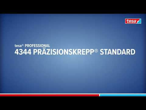 tesa® Professional Präzisionskrepp® Standard 4344 – ideal für flache und randscharfe Kanten