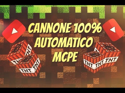 MinecraftPE 0.15 CANNONE A TNT 100% AUTOMATICO ! 3 nuove creazioni by me REDSTONE ITA