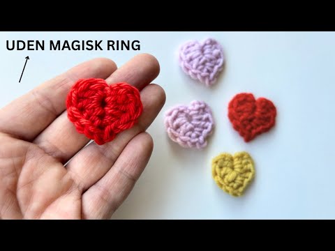 Sådan Hækler du et lille Hjerte