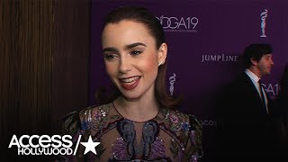 Lily Collins On Why Her CDGA Award Is So Meaningful To Her | Access Hollywood