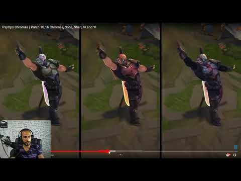 PsyOps Chromas REACTION | Patch 10.16 Chromas, Sona, Shen, Vi and Yi