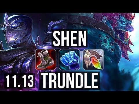 SHEN vs TRUNDLE (TOP) | 7/1/19, 1.7M mastery, 1000+ games, Godlike | EUW Diamond | v11.13