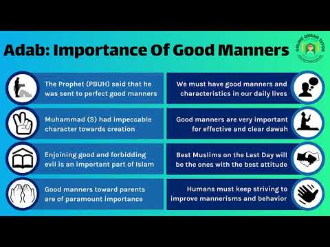 Adab: The Importance Of Good Manners In Islam – Quran for kids