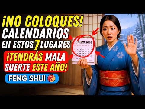 SI Quieres Buena Suerte en 2026, NO CUELGUES tu Calendario en Estos 7 LUGARES - Feng Shui