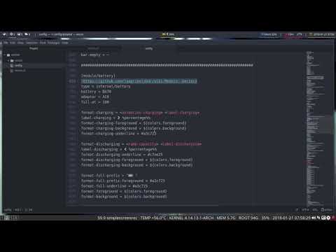 ArchMerge : 201 polybar modules A-Z : battery