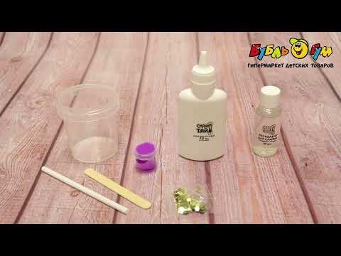 Набор 1TOY Слайм Тайм надувной неоновый с конфети