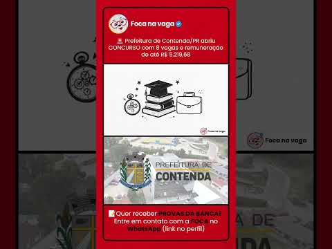 PREFEITURA DE CONTENDA/PR: EDITAL PUBLICADO NA REGIÃO METROPOLITANA DE CURITIBA!