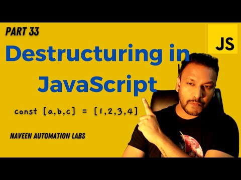 33 Destructuring In Javascript