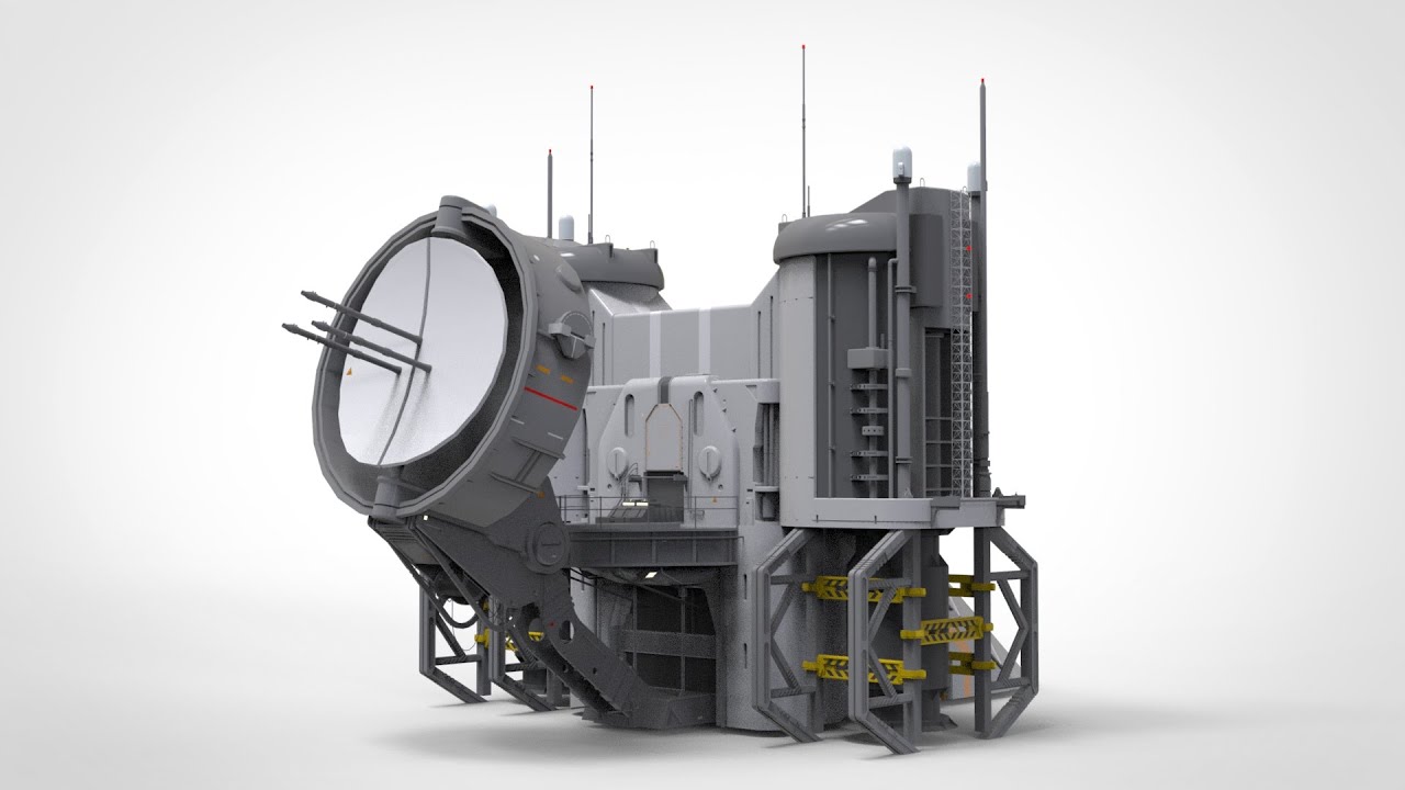 Sci-fi radar 3D Model