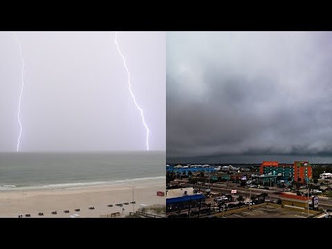Close Range Lightning and Shelf Cloud (3-31-21)