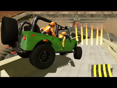 High Speed Crazy Jumps Crashes #46 BeamNG Drive