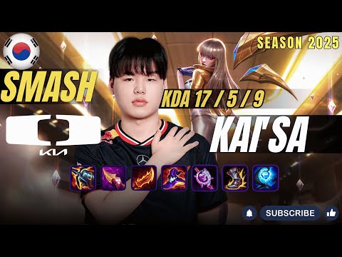 DK Smash KAI'SA vs EZREAL ADC - Patch 25.23 KR Ranked | lolrec