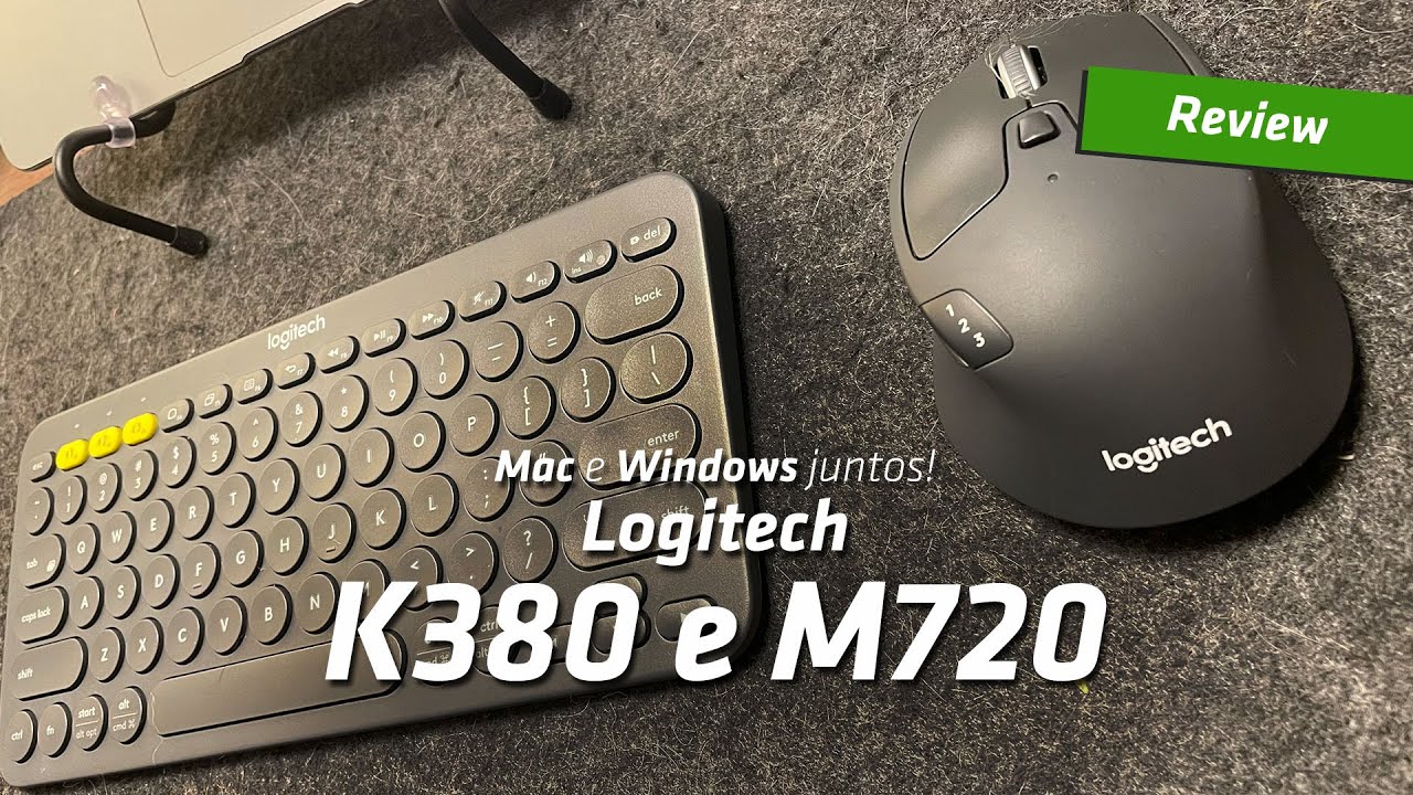 COMO ALTERNAR ENTRE MAC E PC COM O MESMO TECLADO E MOUSE! Review Logitech K380 e M720 Triathlon!