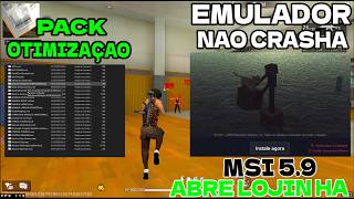 EMULADOR MSI 5.9.300  LITE🎉 ATUALIZADO,PACK OTIMIZAÇÃO COM MENOS LAG+FPS ✅FF V7A + SENSI ATUALIZADA✅
