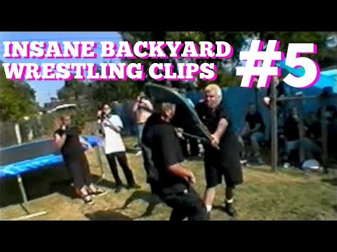 INSANE Backyard Wrestling Clips #5 | 450 Splash Off A Ladder