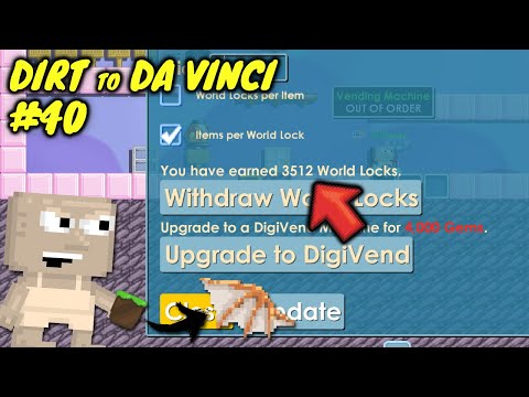 PROFIT FROM DONATION BOX!! | Dirt to Da Vinci Wings #40 | Growtopia