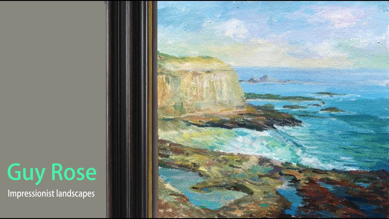 Guy Rose -Inspired Impressionist Seascape  | Dreamy Acrylic Painting Process