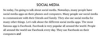 Social media