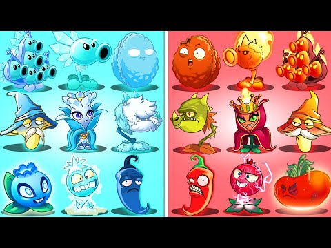 Tournament All Best BLUE & RED Plant Battlez - Who Will Win - Pvz 2 Plant vs Plant