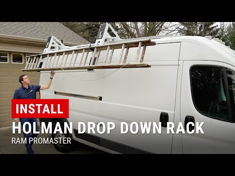 Installing Holman Drop-Down Ladder Rack on RAM ProMaster