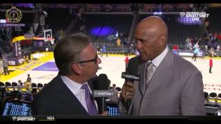 Bill McDonalds and Stu Lantz post game show - Lakers vs 76'ers