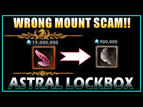 Opening 10,000 Astral Lockboxes! (drop rates) It Drops WRONG Mount! Huge Scam! - Neverwinter M27
