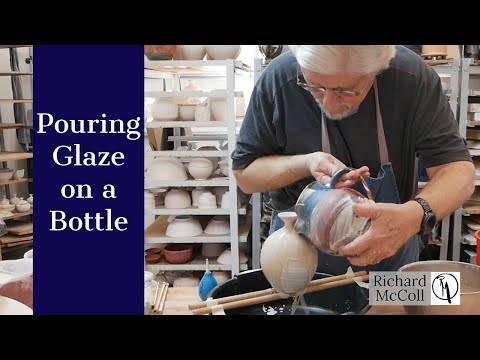 Glazing Bottles by Pouring