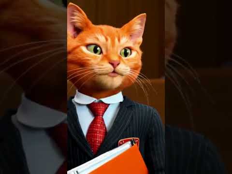 When orange kitten becomes a lawyer
