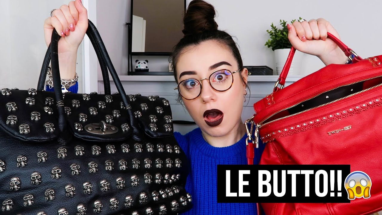 BORSE CHE DEVO BUTTARE!! // DECLUTTERING BORSE LIVELLO MEDIO-ALTO 😨💸