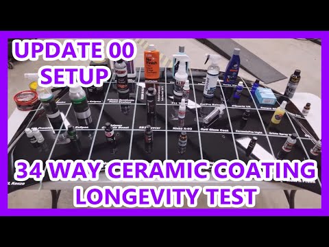 Ceramic Coating, Wax, Sealant Longevity Test - 34 WAY - UPDATE 00 - The Setup and First Wash