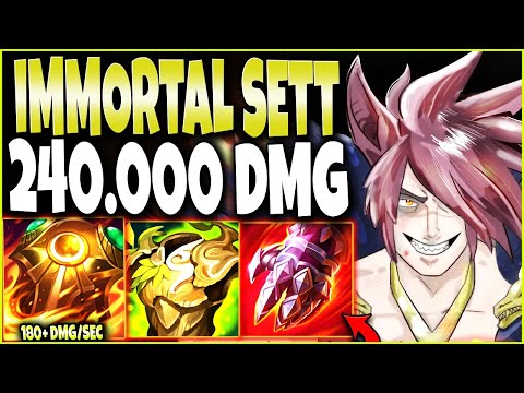 The Full IMMORTAL SETT Build did a total of 240.000 DAMAGE ~ Reaching new heights of BREAKING LEAGUE