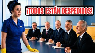 SE BURLARON DE LA LIMPIADORA EN LA REUNIÓN… ¡PERO AL FINAL ELLA DESPIDIÓ A TODOS!