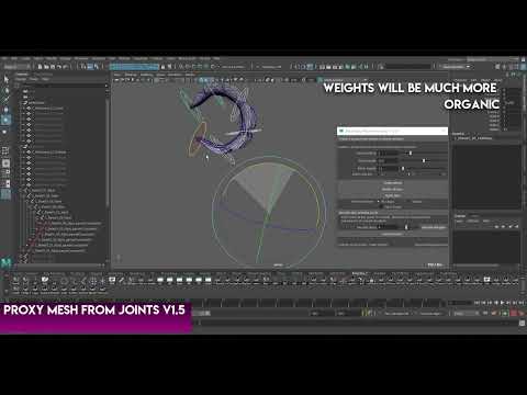 Maya Python Script Proxy Mesh From Joints